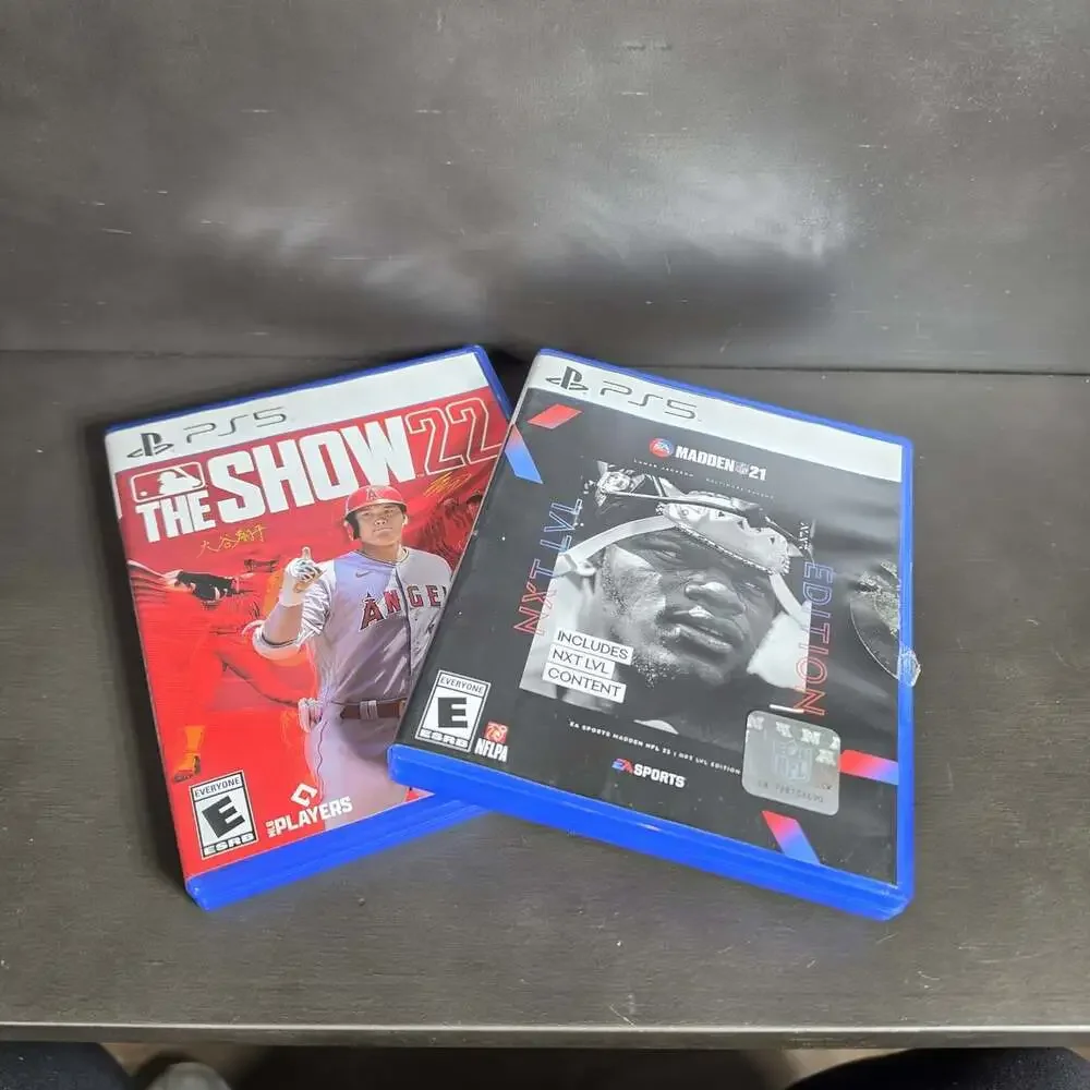 Lot Of 2 PS5 Games The Show 22 And Madden 21 Ganes Next Level Edition